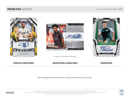 2025/26 Panini Prizm FIFA Soccer Hobby Box