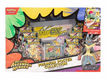 Pokemon Mega Evolution: Ascended Heroes Premium Poster Collection Mega Lucario Box