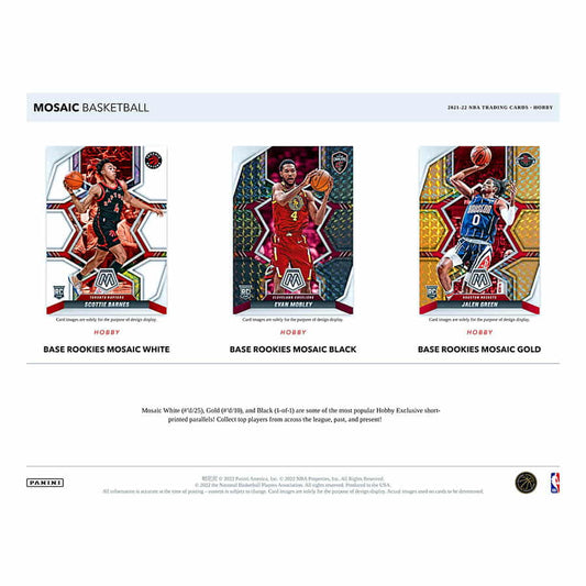 2021-2022 PANINI MOSAIC NBA HOBBY 12 BOX CASE