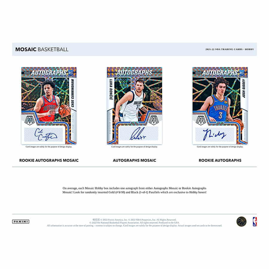 2021-2022 PANINI MOSAIC NBA HOBBY 12 BOX CASE