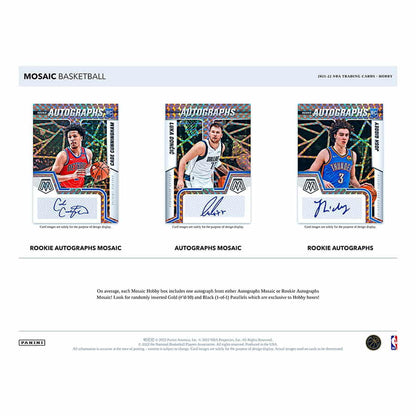 2021-2022 PANINI MOSAIC NBA HOBBY 12 BOX CASE