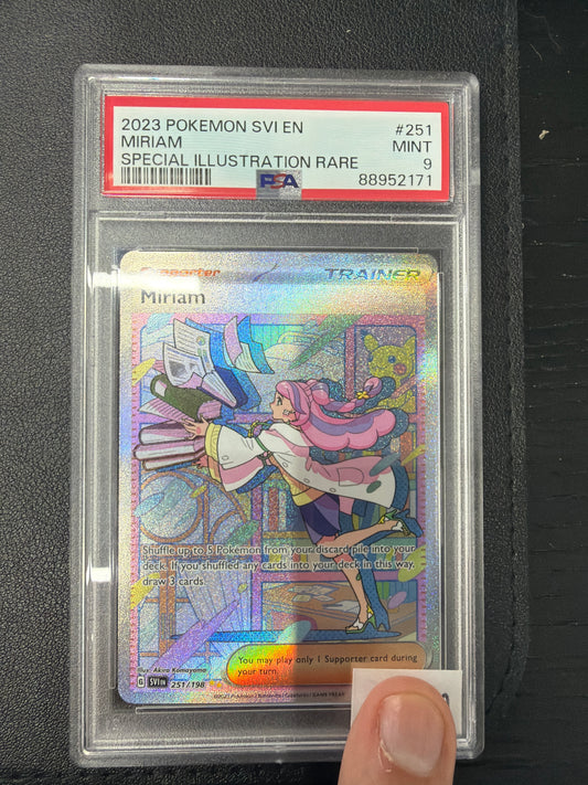 2023 POKEMON SVI EN MIRIAM SPECIAL ILLISTRATION RARE #251 PSA MINT 9
