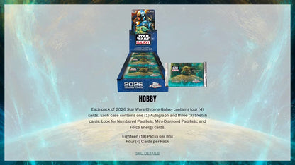 2026 Topps Star Wars Chrome Galaxy Hobby Box