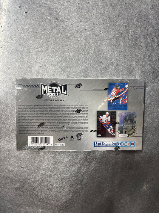 2025-26 Upper Deck Metal Universe Hockey Hobby Box
