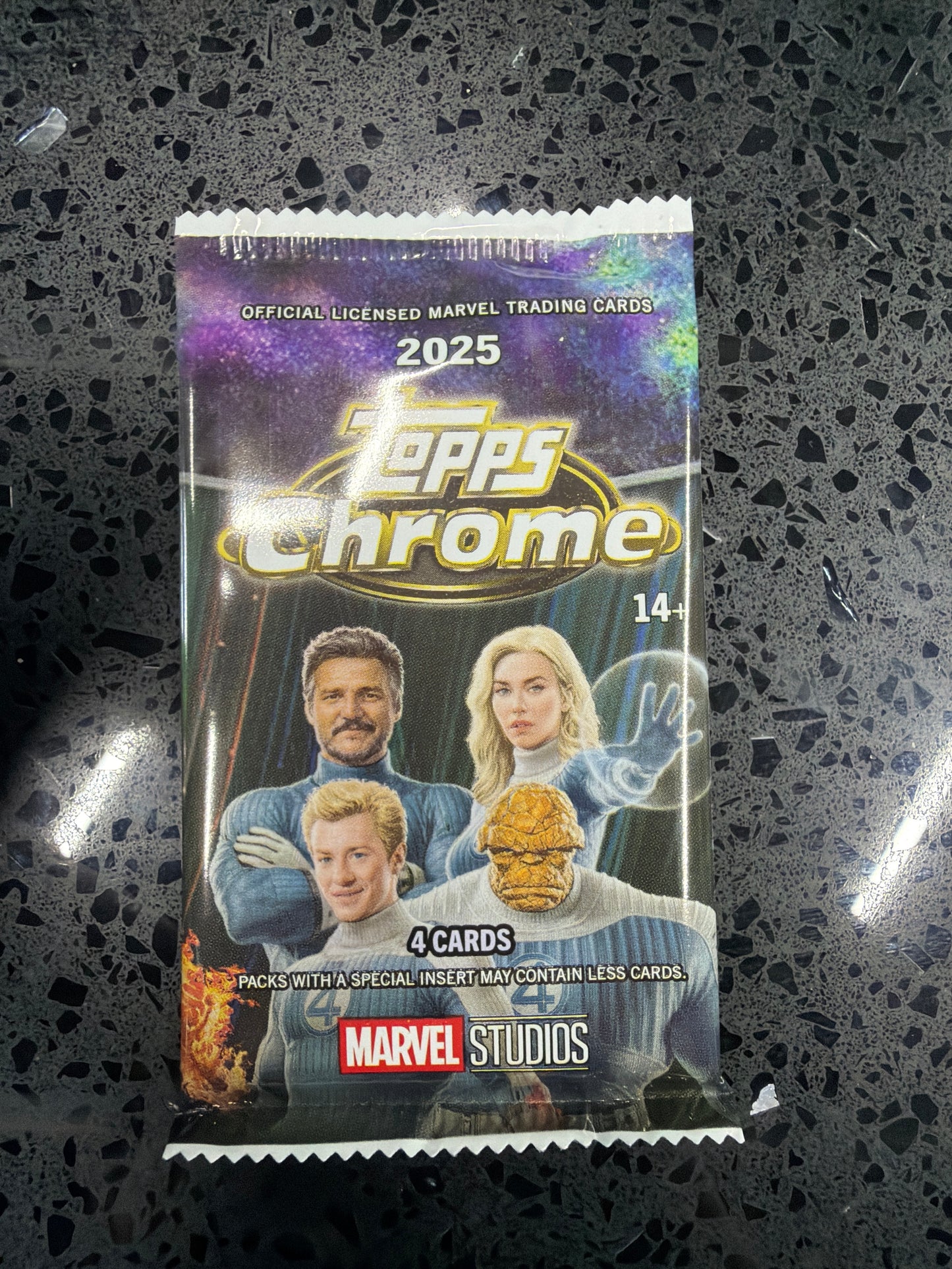 2025 Topps Marvel Studios Chrome Blaster Pack (4 Cards)