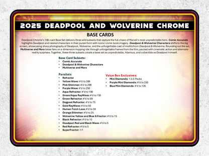 2025 Topps Deadpool Chrome Blaster Box