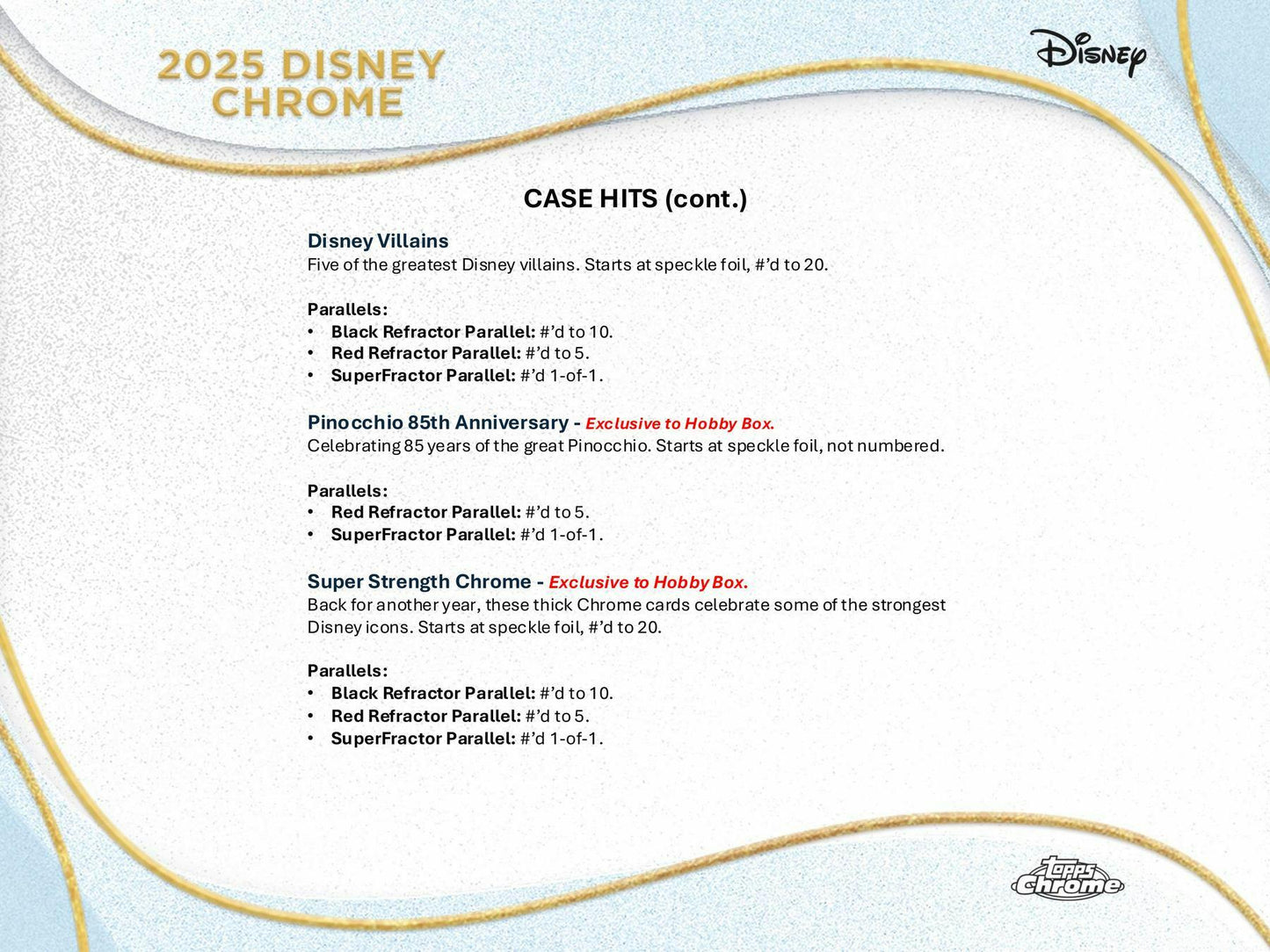 Disney Chrome Hobby Box (Topps 2025)