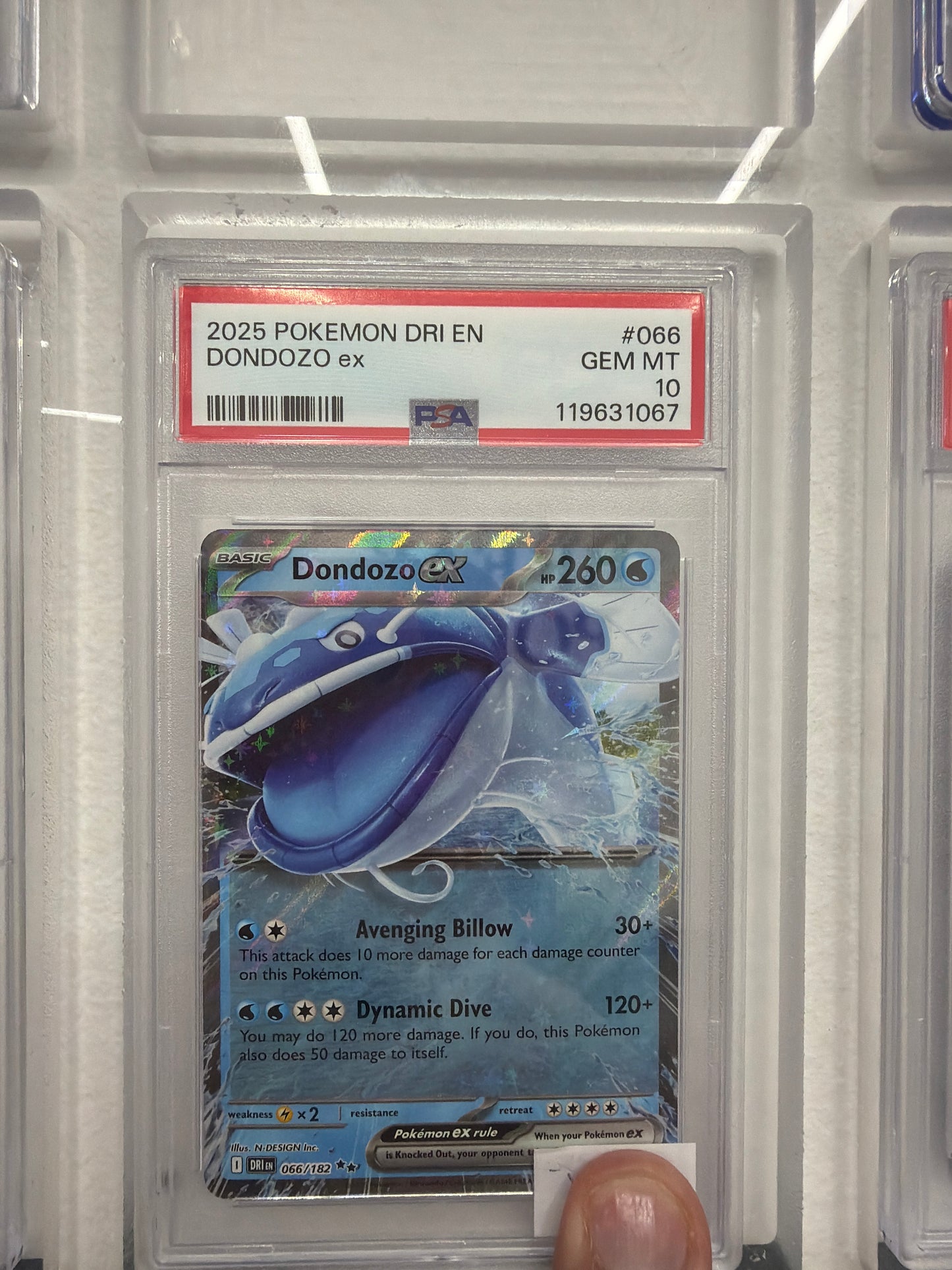 2025 POKEMON DRI EN DONDOZO EC #013 PSA GEM MINT 10