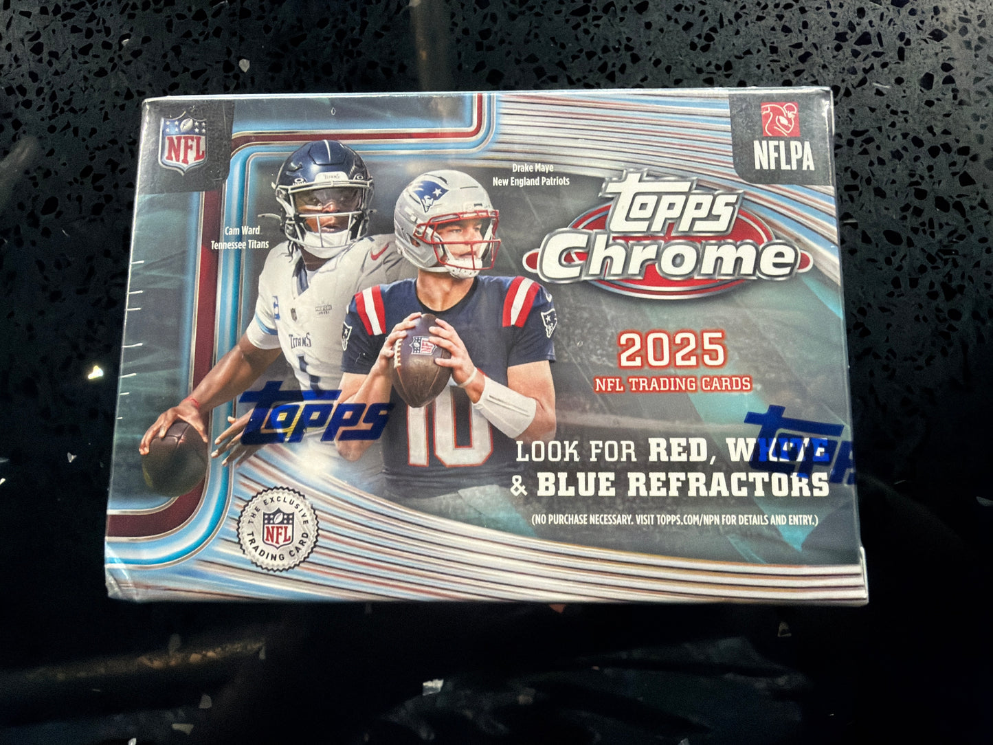 2025 Topps Chrome Football Blaster Box (7 Packs)