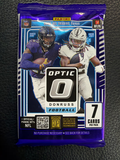 2025 Panini Donruss Optic Football Mega Hobby Pack (7 Cards)
