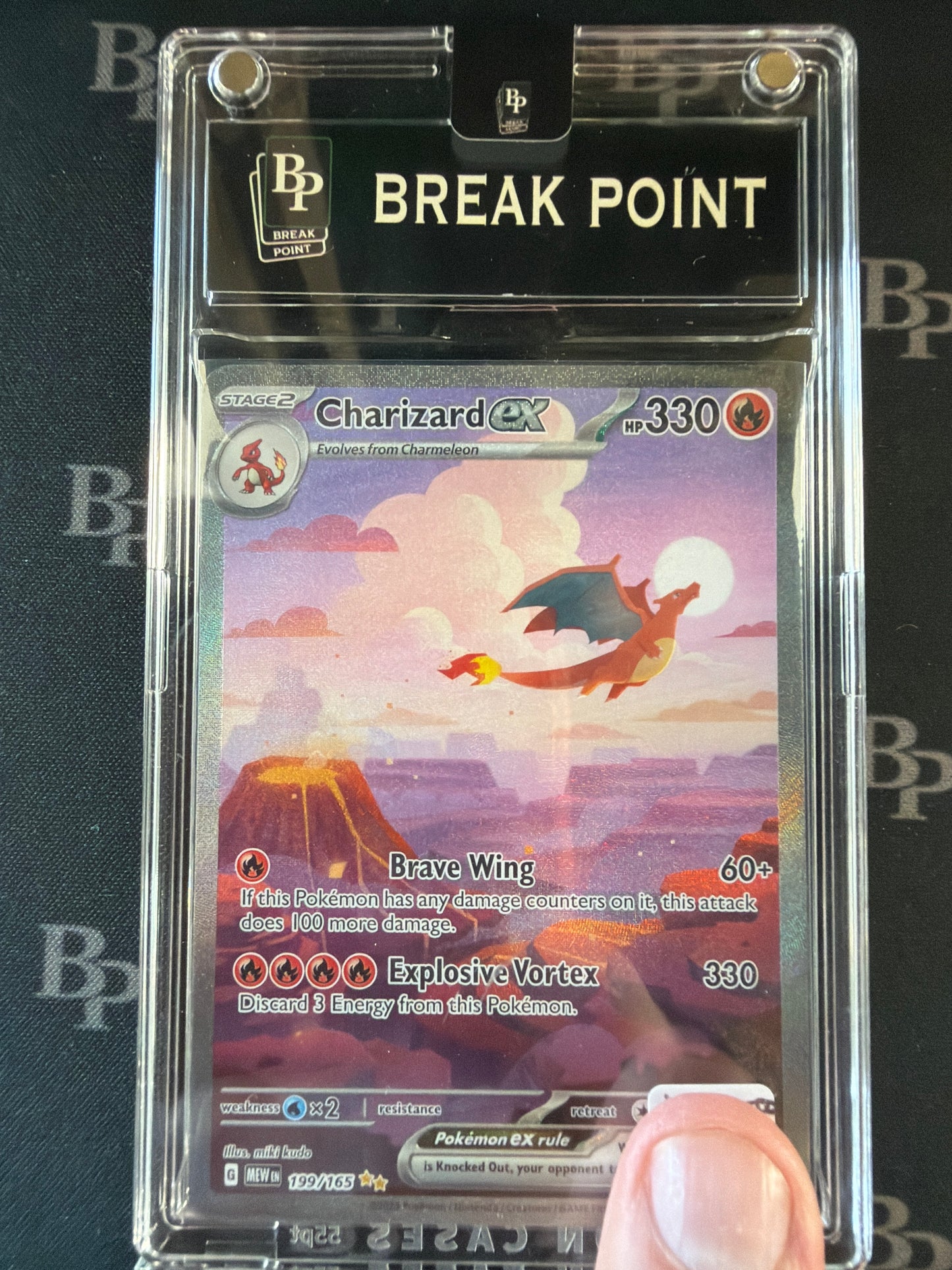 2023 POKEMON MEW EN CHARIZARD ex SPECIAL ILLUSTRATION RARE #199 RAW