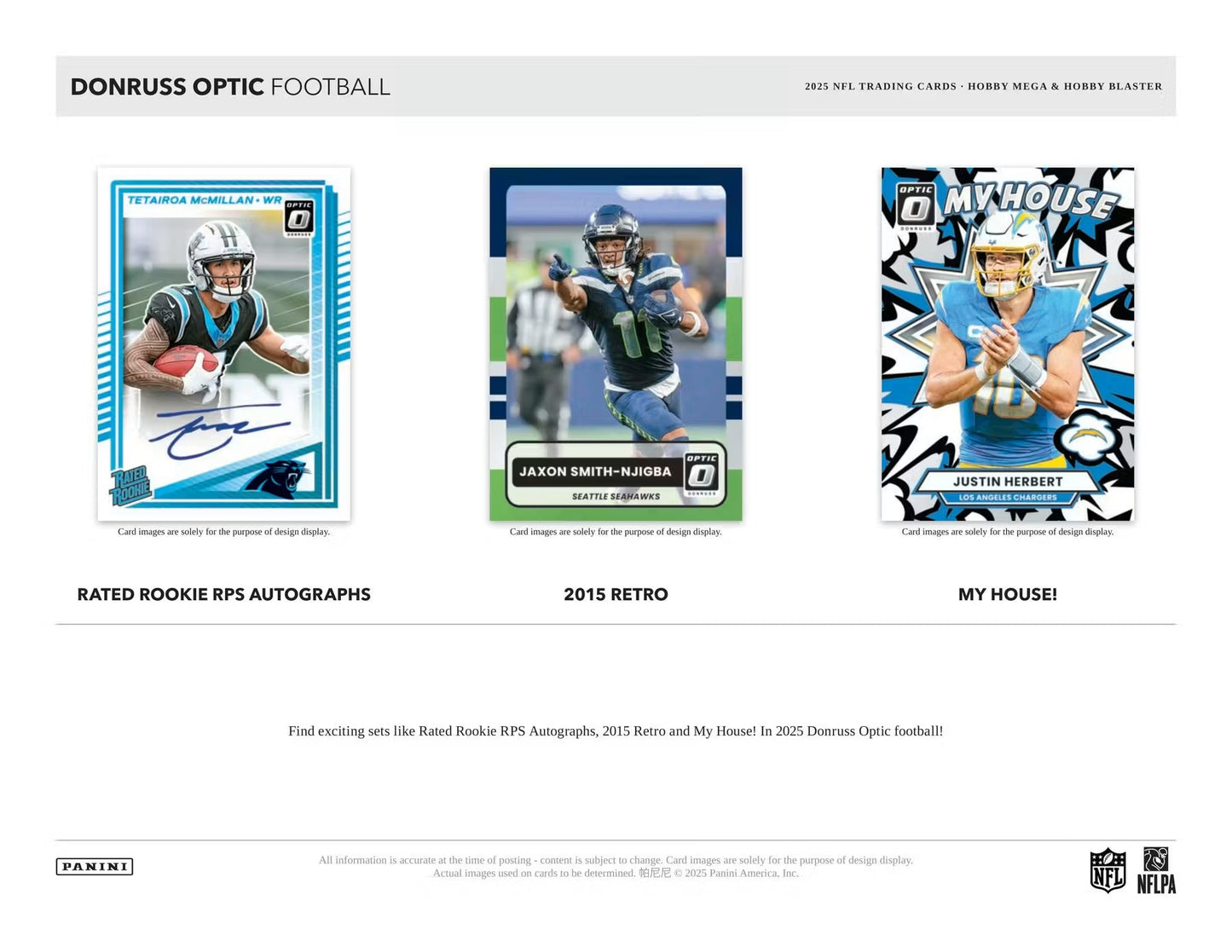 2025 Panini Donruss Optic Football Mega Hobby Box