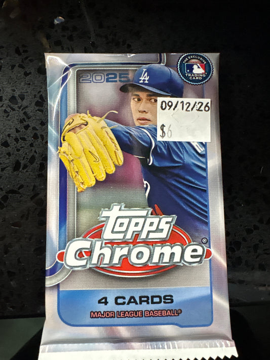 2025 TOPPS chrome baseball blaster pack