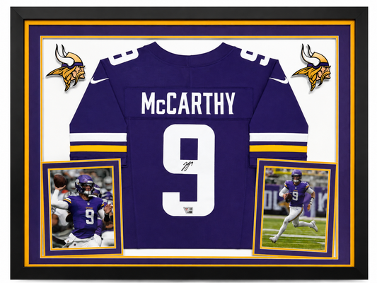 J.J. McCarthy Signed Jersey - Purple Nike
