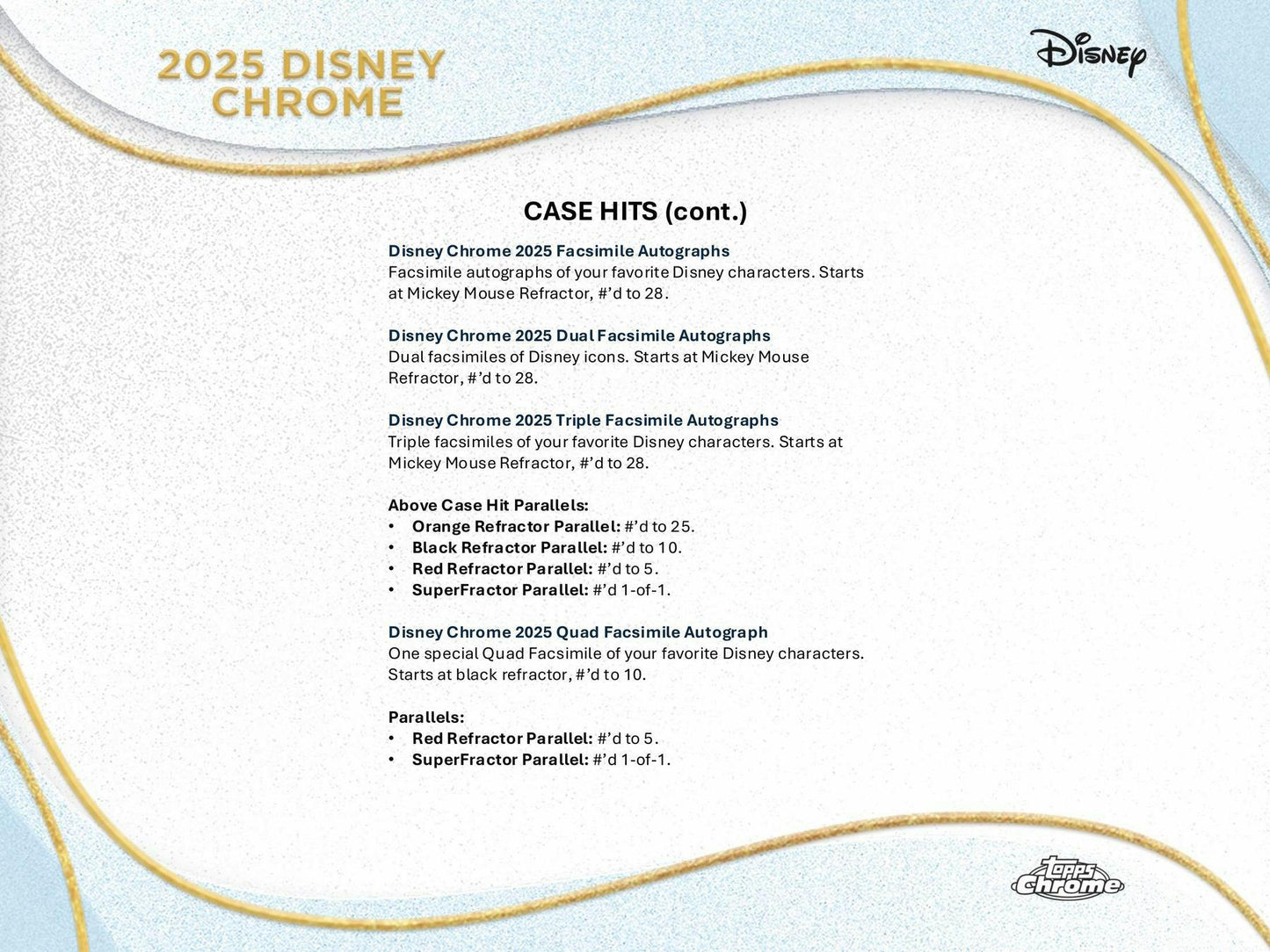 Disney Chrome Hobby Box (Topps 2025)