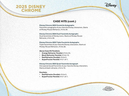 Disney Chrome Hobby Box (Topps 2025)