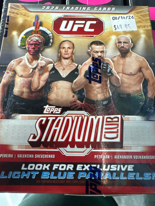 UFC TOPPS stadium club 2026 mega