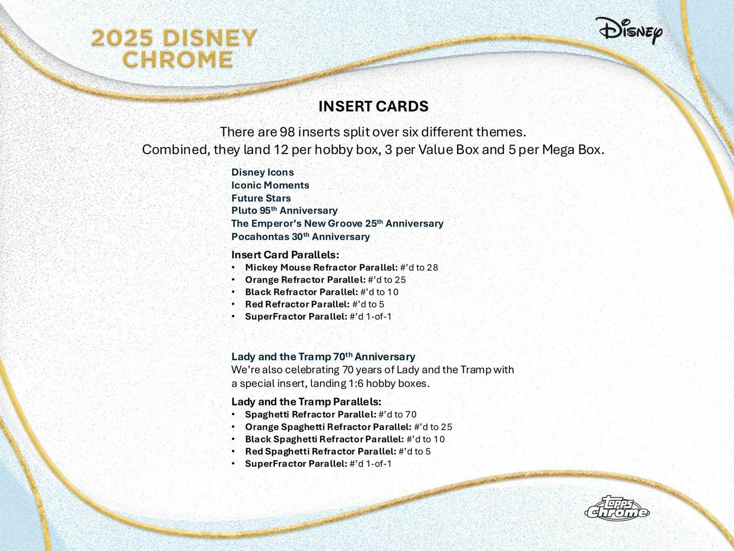 Disney Chrome Hobby Box (Topps 2025)