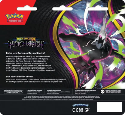 Pokemon Mega Evolution: Pitch Black 3-Pack Blister (Presell)