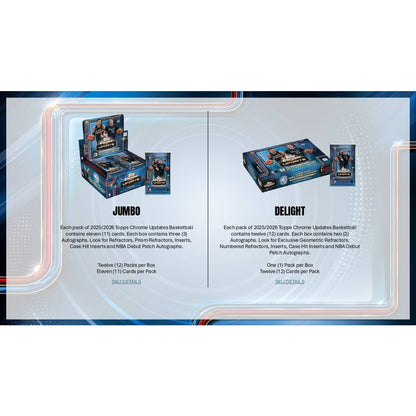 2025/26 Topps Chrome Update Basketball Breakers Delight Box