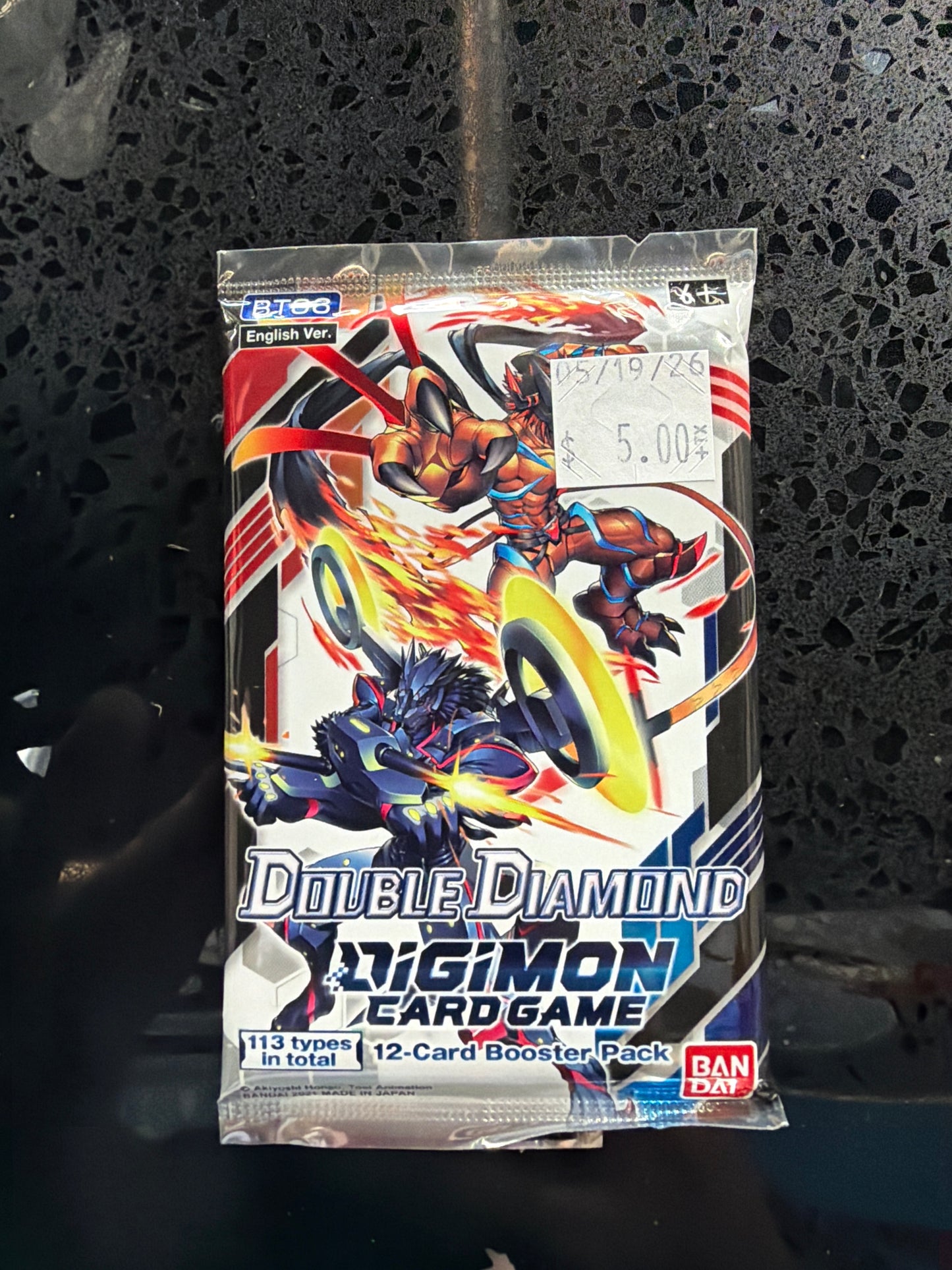 BAN DIGIMON SET 6 DOUBLE DIAMOND BOOSTER PACK (12 Cards)