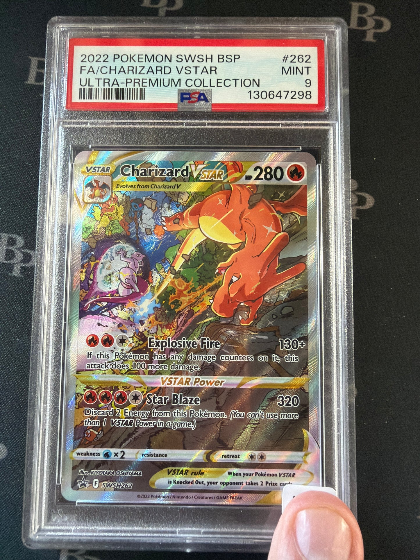 2022 POKEMON SWSH BSP FA/CHARIZARD VSTAR ULTRA-PREMIUM COLLECTION #262 PSA MINT 9