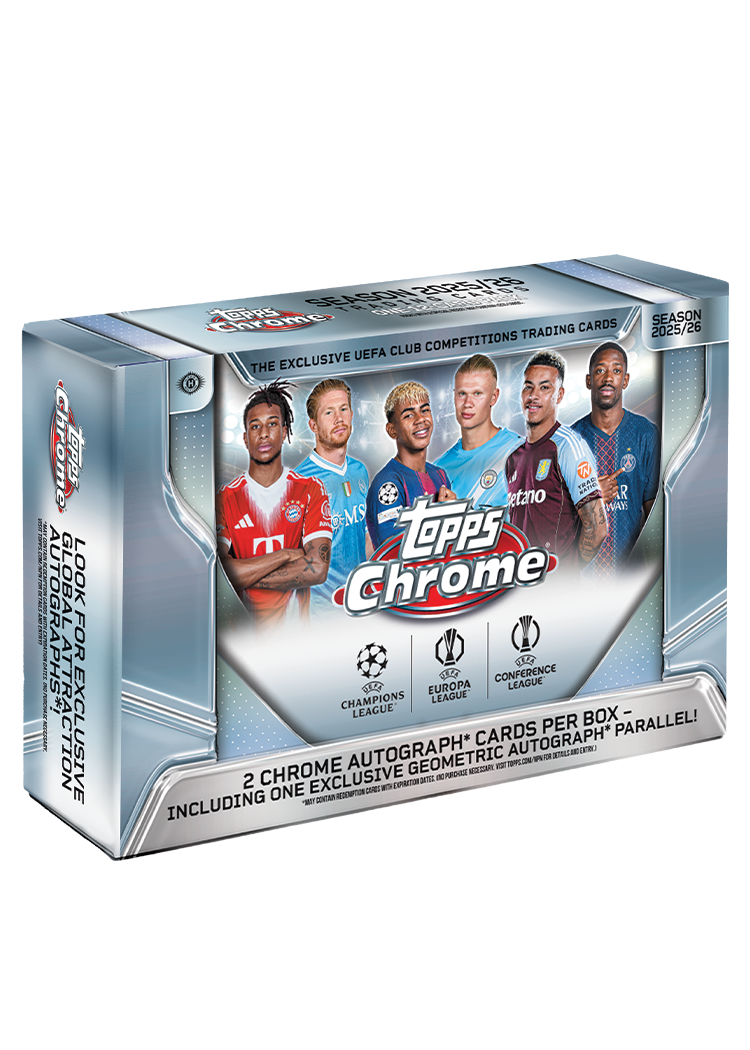 2025/26 Topps Chrome UEFA Club Competitions Soccer Delight Box