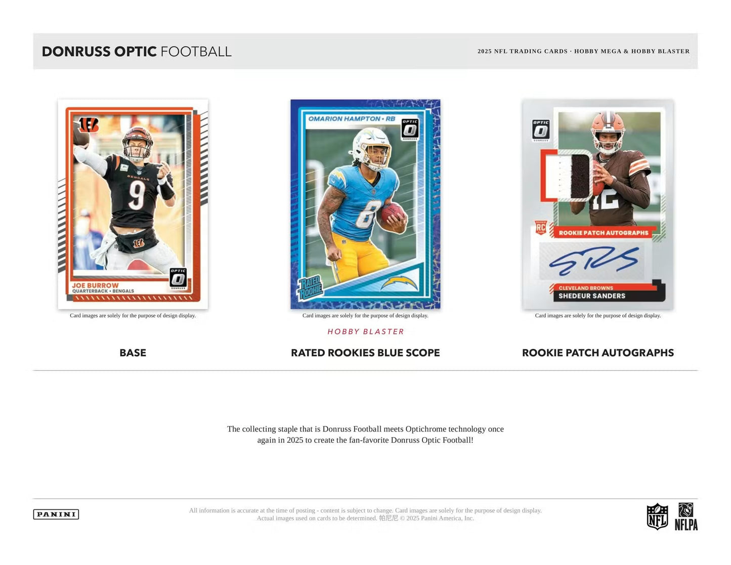 2025 Panini Donruss Optic Football Mega Hobby Box
