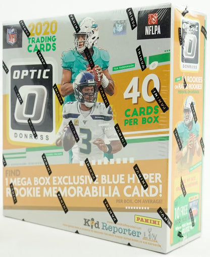 2020 Panini Donruss Optic Football Mega Box (Blue Hyper Parallels)