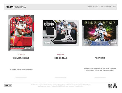 2020 Panini Prizm Football Blaster Box (Orange Ice Prizms) (Fanatics)