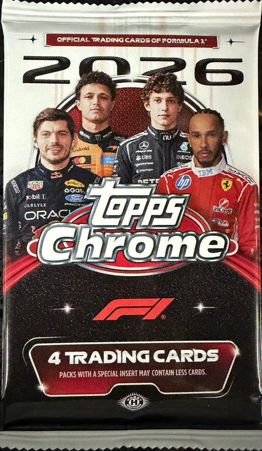 2026 Topps Chrome F1 Formula 1 Hobby Pack