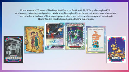 2025 Topps Disneyland 70th Anniversary 7-Pack Blaster Box
