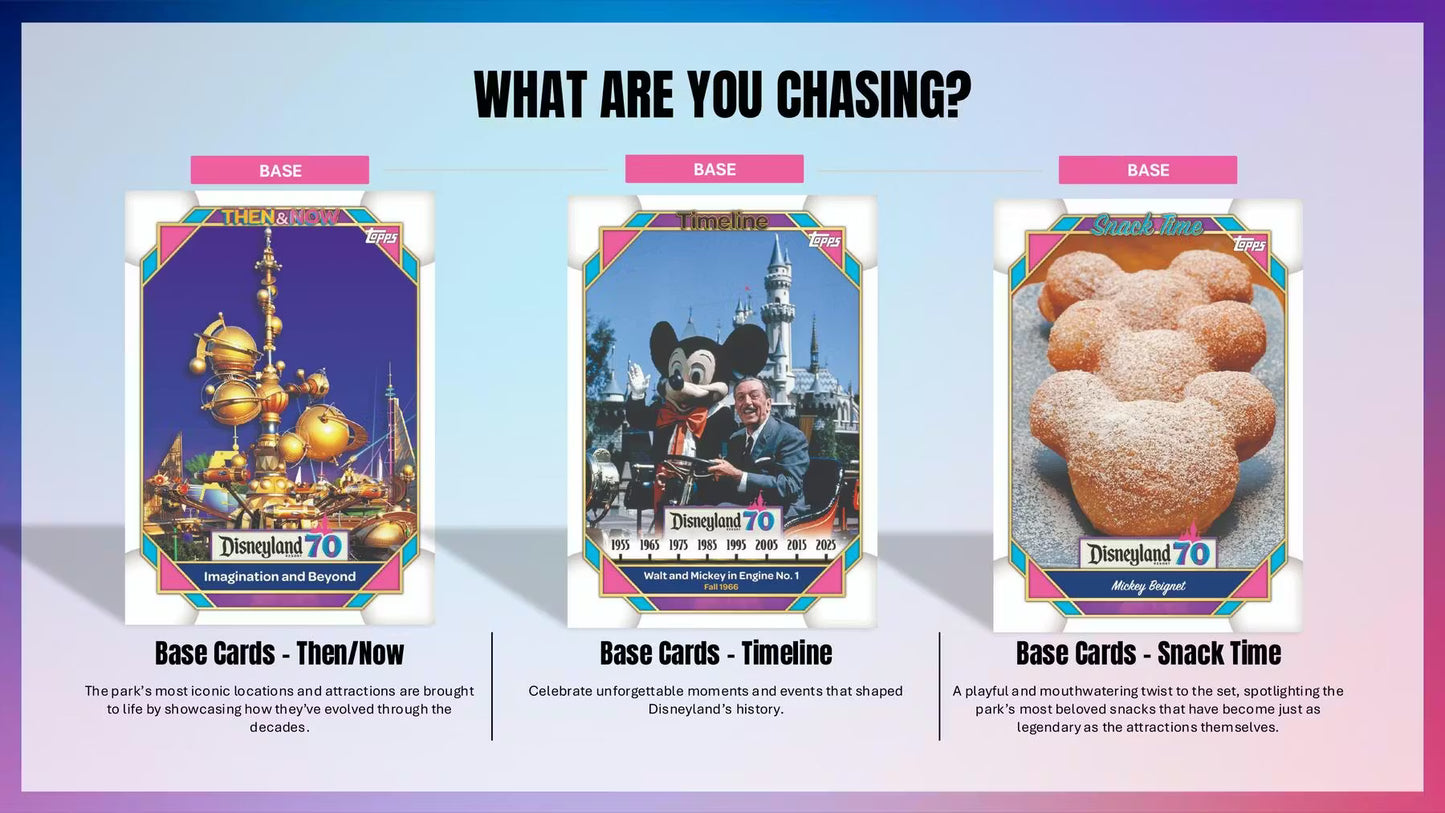 2025 Topps Disneyland 70th Anniversary 7-Pack Blaster Box