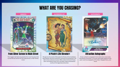 2025 Topps Disneyland 70th Anniversary 7-Pack Blaster Box