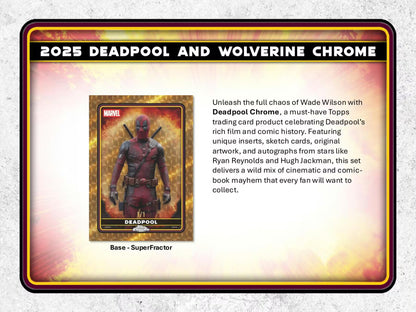 2025 Topps Deadpool Chrome Hobby Box