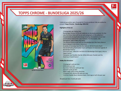 2025/26 Topps Chrome Bundesliga Soccer Hobby Box