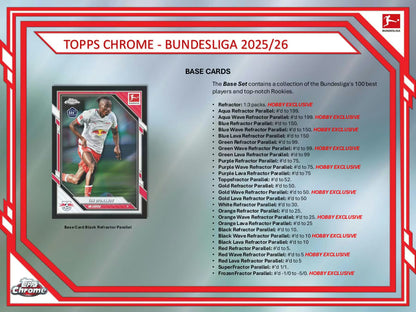 2025/26 Topps Chrome Bundesliga Soccer Hobby Box