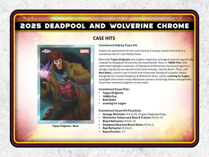 2025 Topps Deadpool Chrome Hobby Box