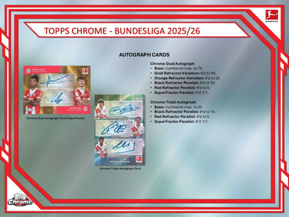 2025/26 Topps Chrome Bundesliga Soccer Hobby Box