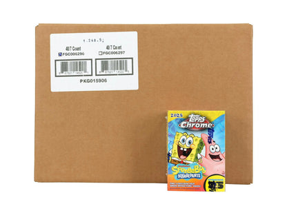 SpongeBob Chrome 25th Anniversary 7-Pack Blaster 40-Box Case (Topps 2025)