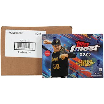 2025 Topps Finest Baseball Hobby Box SEALED 8-Box Case