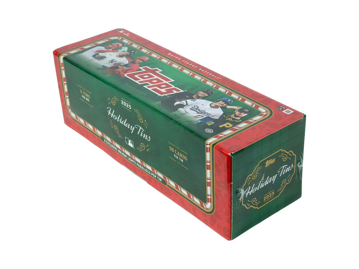 2025 Topps Holiday Baseball Tin Box (3 Ct.)
