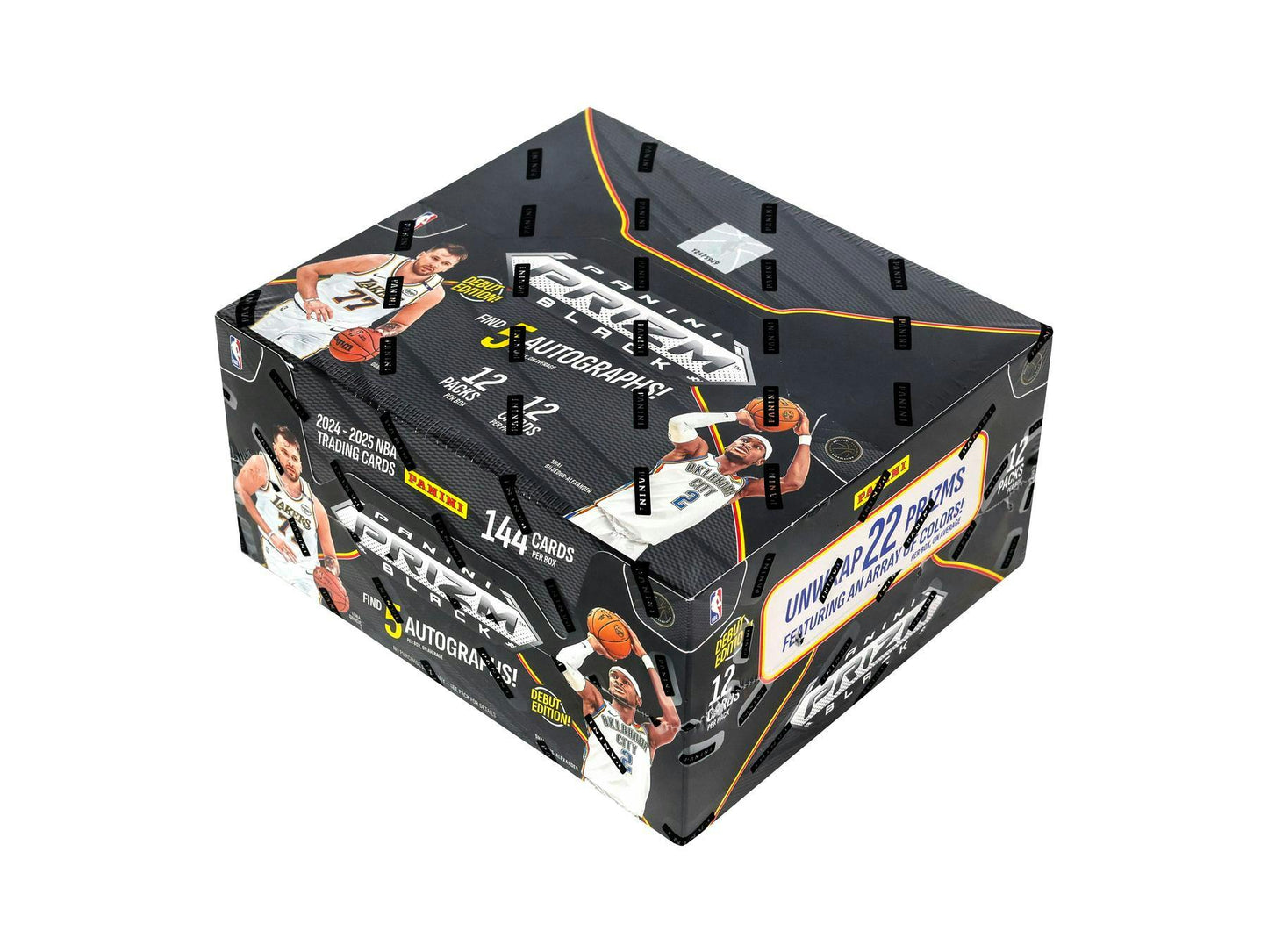 2024/25 Panini Prizm Black Basketball Hobby 12-Box Case