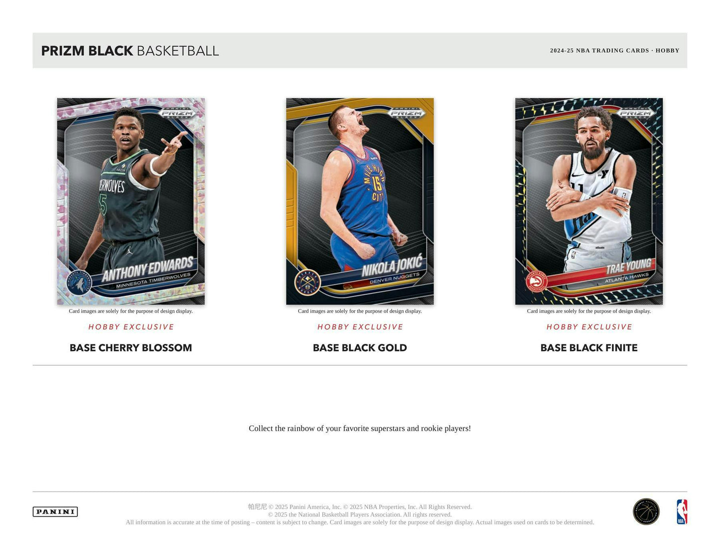 2024/25 Panini Prizm Black Basketball Hobby 12-Box Case