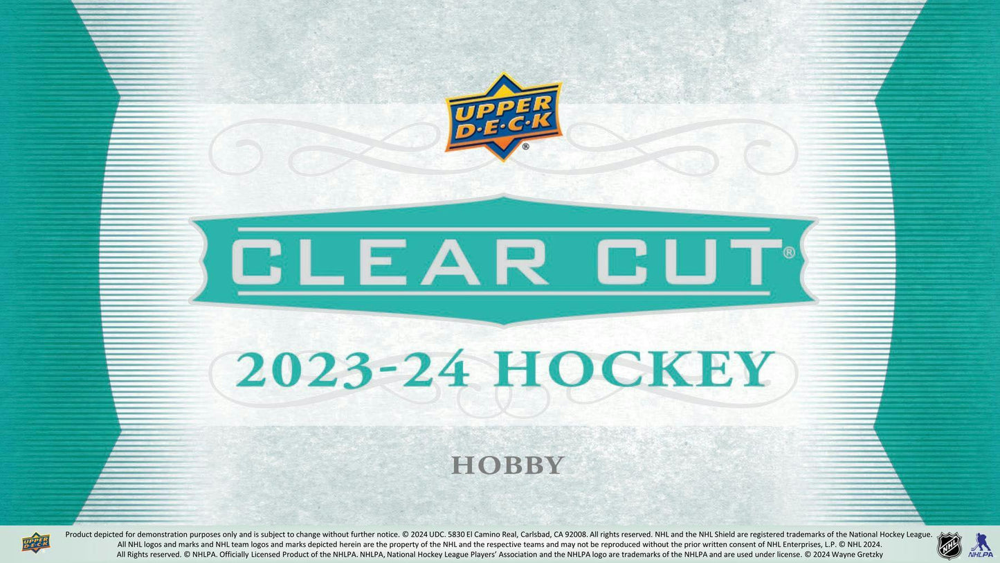 2023/24 Upper Deck Clear Cut Hockey Hobby 15-Box Case