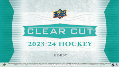 2023/24 Upper Deck Clear Cut Hockey Hobby 15-Box Case