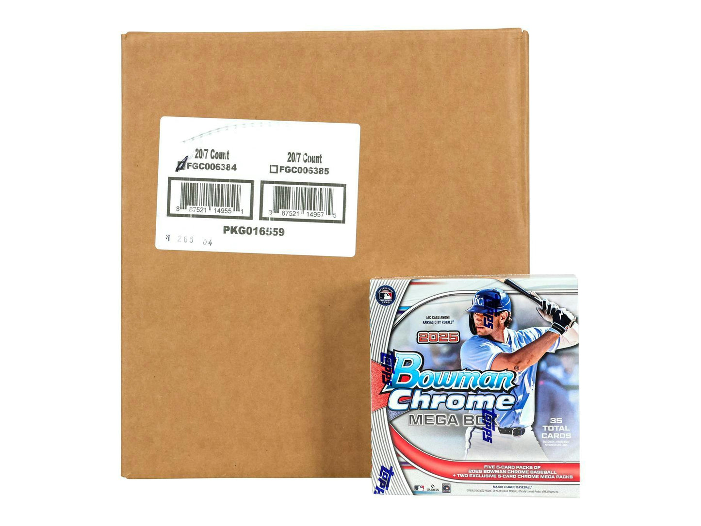2025 Bowman Chrome Baseball Mega 20-Box Case