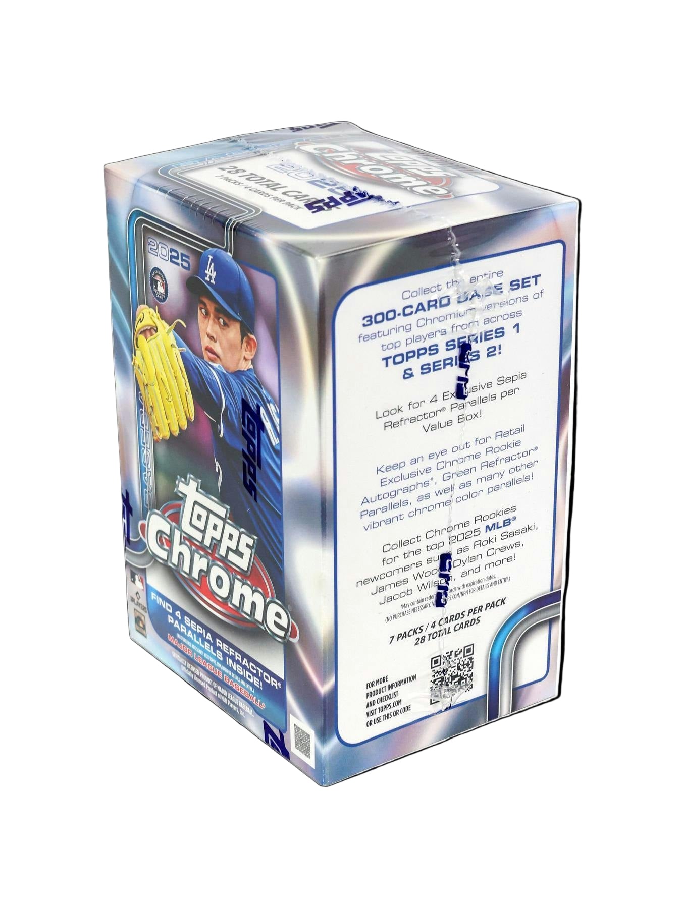 2025 Topps Chrome Baseball 7-Pack Blaster Box