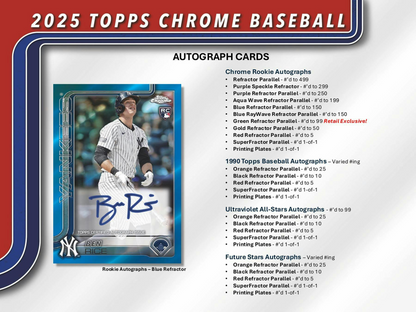 2025 Topps Chrome Baseball Hobby 12-Box Case