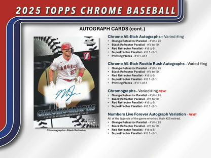 2025 Topps Chrome Baseball Hobby 12-Box Case